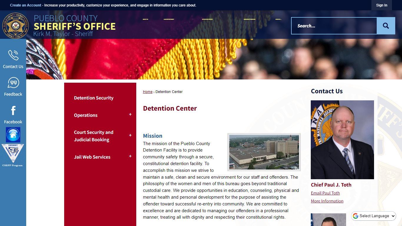 Detention Center | Pueblo County Sheriff, CO